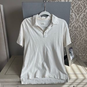 Rag and Bone off white collared tshirt